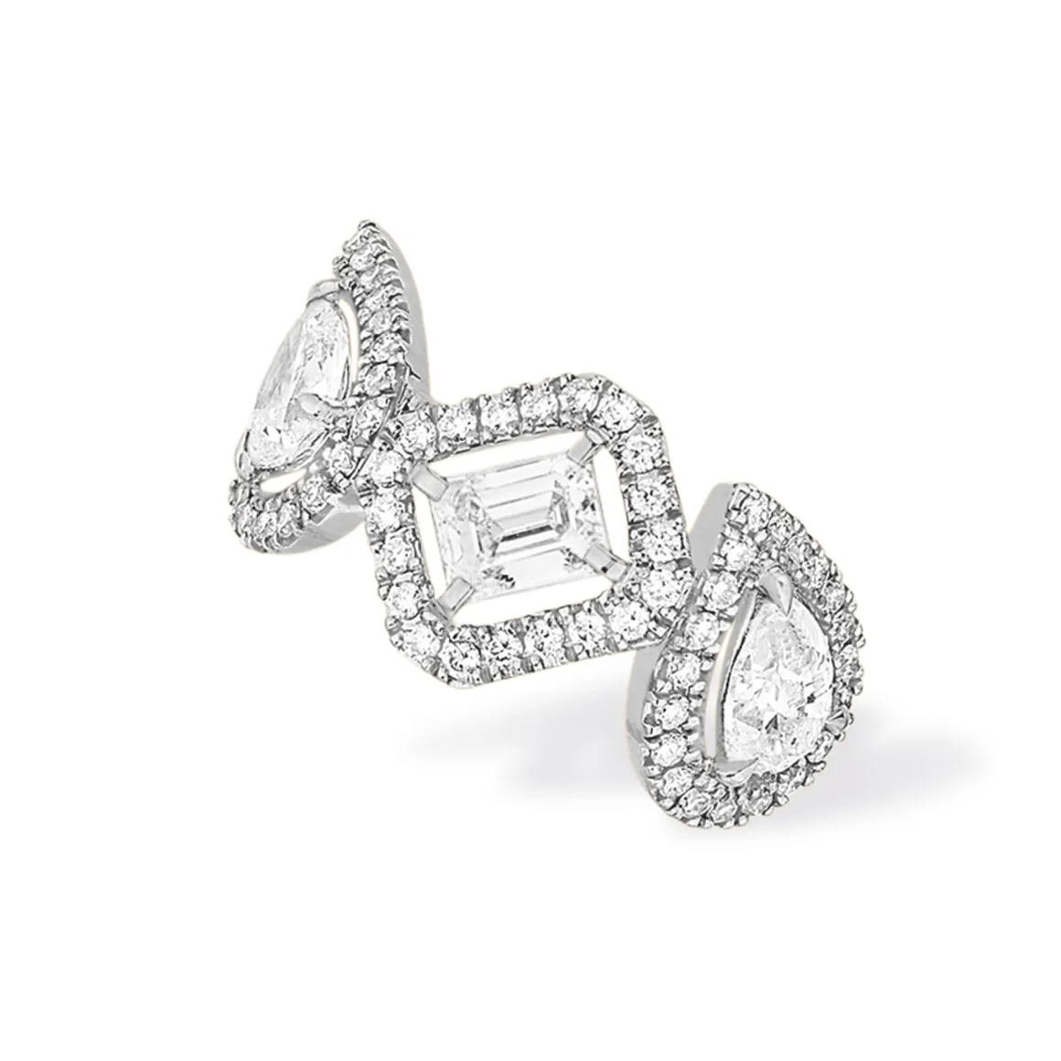 Boucles d'oreilles Diamant Or Blanc