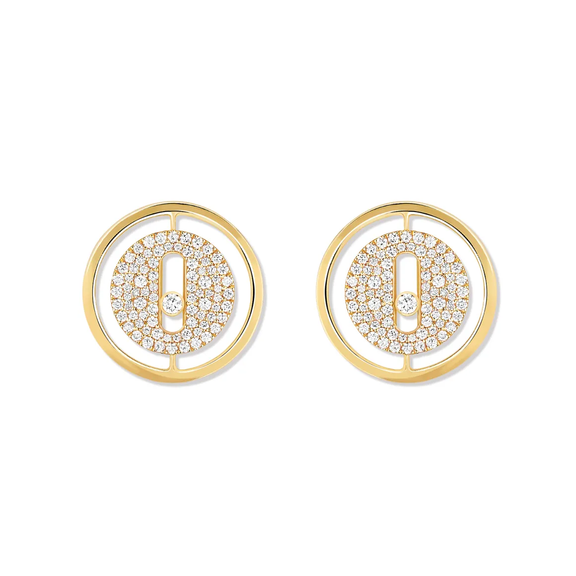 Boucles d'oreilles Diamant Or Jaune