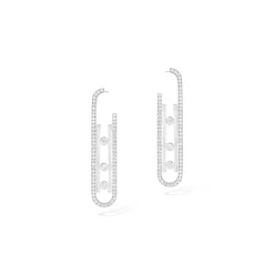Boucles d'oreilles Diamant Or Blanc