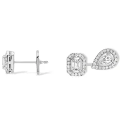 Boucles d'oreilles Diamant Or Blanc
