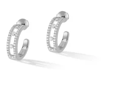 Boucles d'oreilles Diamant Or Blanc