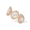 Boucles d'oreilles Diamant Or Rose