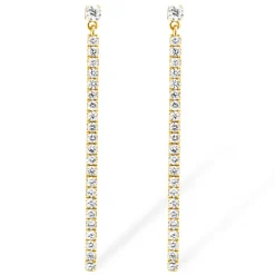 Boucles d'oreilles Diamant Or Jaune