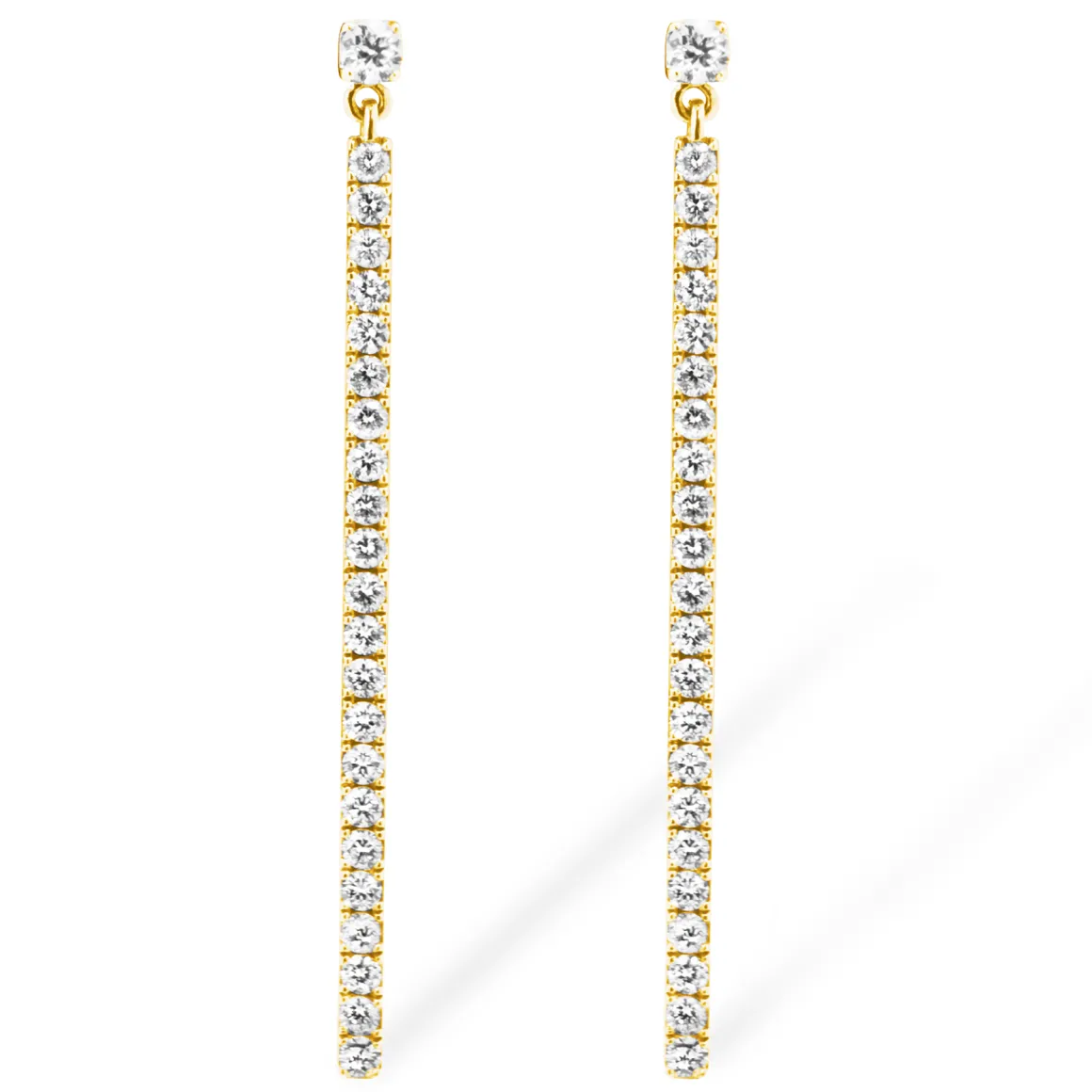 Boucles d'oreilles Diamant Or Jaune