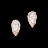 Boucles d'oreilles diamant or rose Fiery 0,25ct