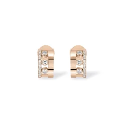 Boucles d'oreilles Diamant Or Rose