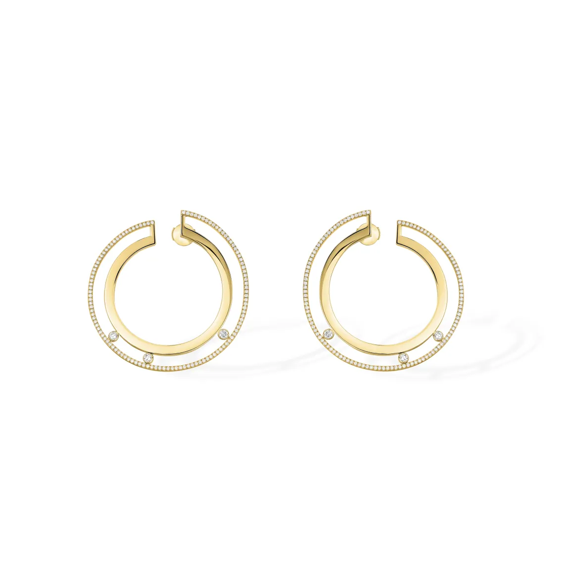 Boucles d'oreilles Diamant Or Jaune