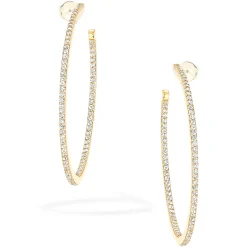 Boucles d'oreilles Diamant Or Jaune