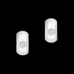 BOUCLES D'OREILLES DIAMANT OR BLANC SO MOVE