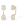 Boucles d'oreilles Diamant Or Jaune