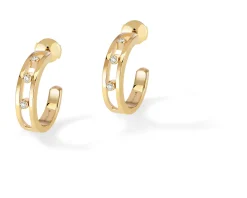 Boucles d'oreilles Diamant Or Jaune