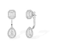 Boucles d'oreilles Diamant Or Blanc