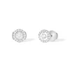 Boucles d'oreilles Diamant Or Blanc