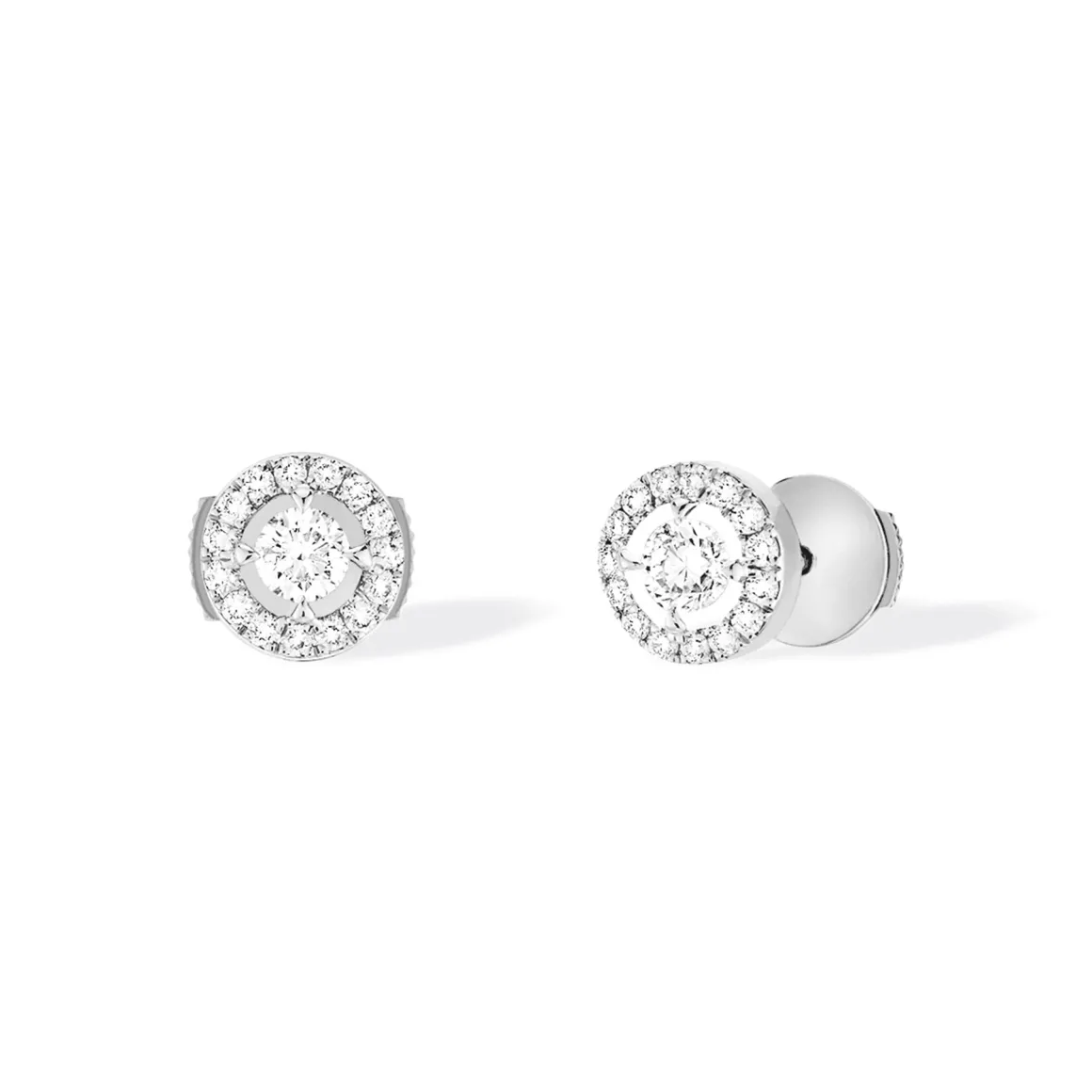 Boucles d'oreilles Diamant Or Blanc