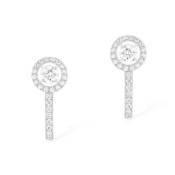 Boucles d'oreilles Diamant Or Blanc