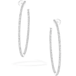 Boucles d'oreilles Diamant Or Blanc
