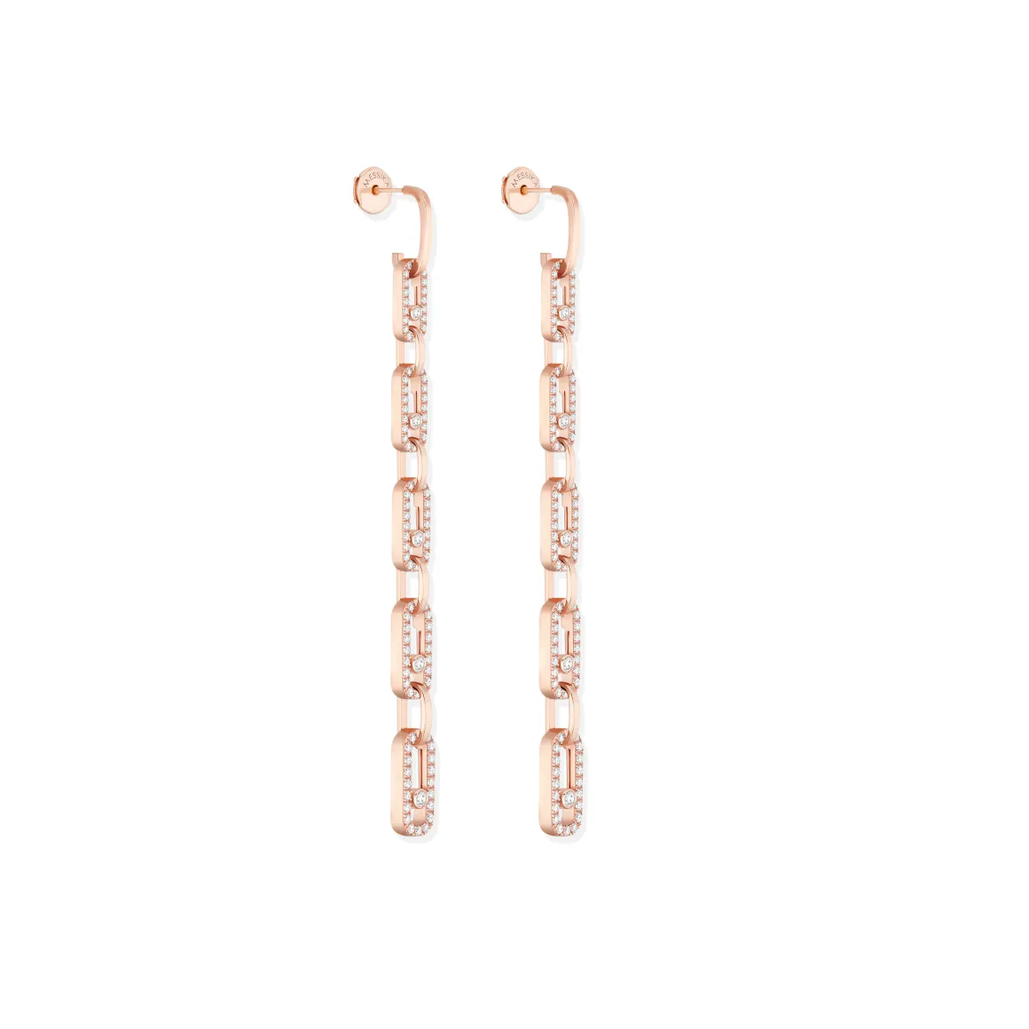 Boucles d'oreilles Diamant Or Rose