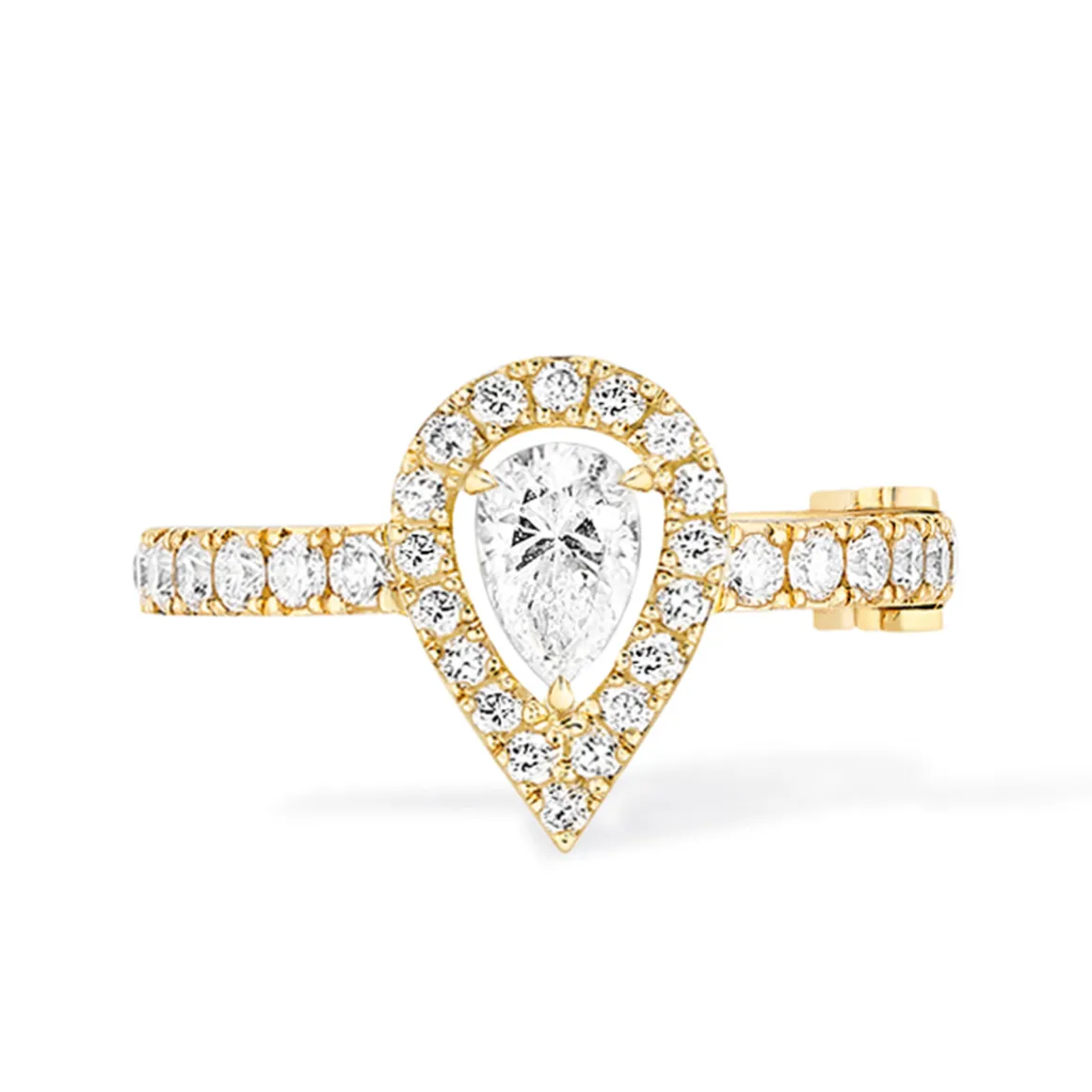Boucles d'oreilles Diamant Or Jaune