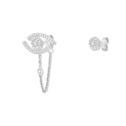 Boucles d'oreilles Diamant Or Blanc