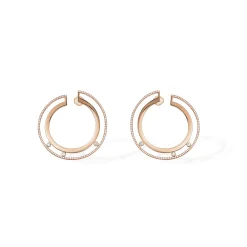 Boucles d'oreilles Diamant Or Rose
