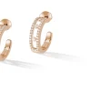 Boucles d'oreilles Diamant Or Rose