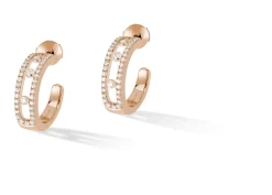 Boucles d'oreilles Diamant Or Rose