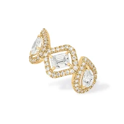 Boucles d'oreilles Diamant Or Jaune