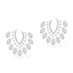 Boucles d'oreilles Diamant Or Blanc