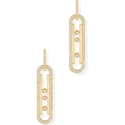 Boucles d'oreilles Diamant Or Jaune