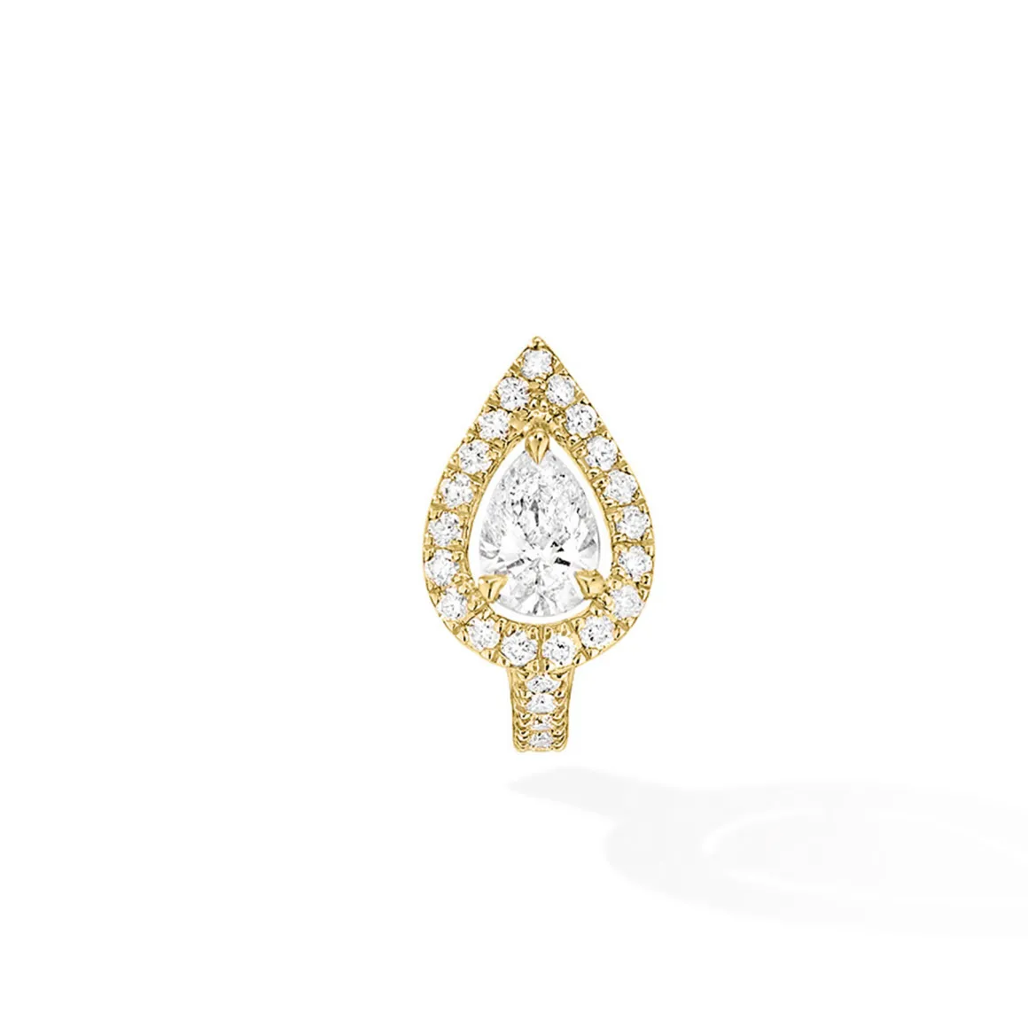 Boucles d'oreilles Diamant Or Jaune