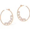 Boucles d'oreilles Diamant Or Rose