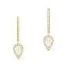 Boucles d'oreilles Diamant Or Jaune