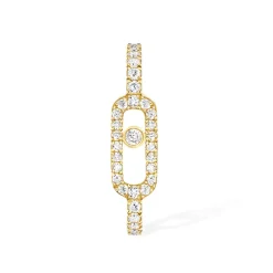 Boucles d'oreilles Diamant Or Jaune