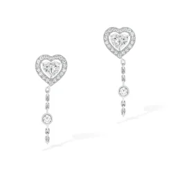 Boucles d'oreilles Diamant Or Blanc