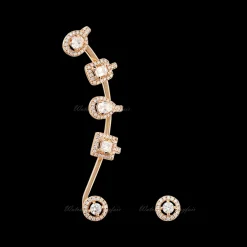 Boucles d'oreilles Diamant Or Rose