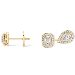 Boucles d'oreilles Diamant Or Jaune