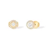 Boucles d'oreilles Diamant Or Jaune