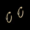 Boucles d'oreilles Femme Or Jaune Diamant Créoles Move Uno PM