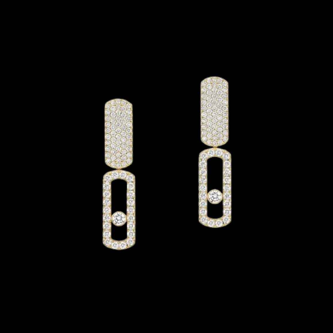 Boucles d’oreilles Imperial Move GM- Or Jaune