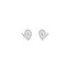 Boucles d'oreilles Joséphine Aigrette Or blanc, diamants 085189
