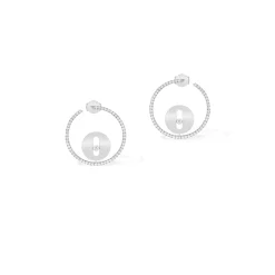 Boucles d'oreilles Lucky Move Diamant Or Blanc