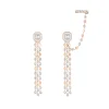 Boucles D-Vibes Multi Rangs d'oreilles Diamant Or Rose