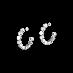 Boucles Mini Créoles D-Vibes d'oreilles Diamant Or Blanc