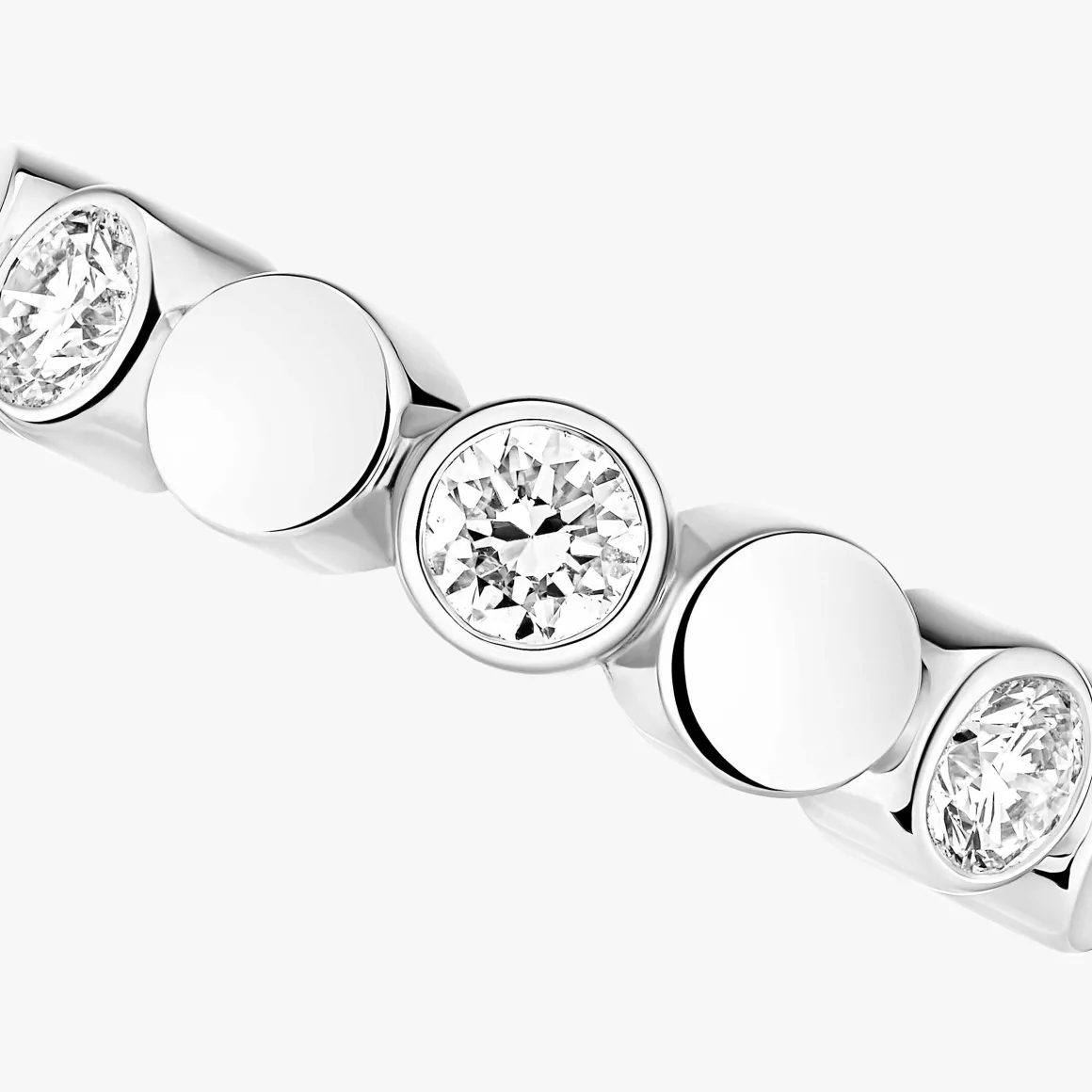 Boucles Mono Clip D-Vibes d'oreilles Diamant Or Blanc