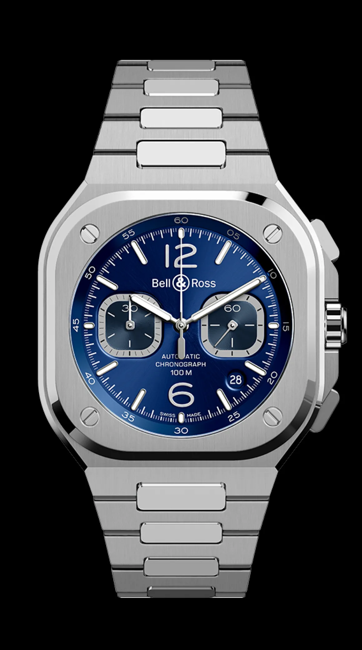 BR 05 CHRONO BLUE STEEL