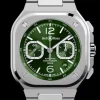 BR 05 CHRONO GREEN STEEL