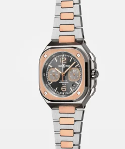 BR 05 chrono grey steel & gold