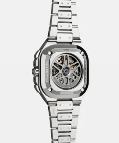 BR 05 chrono grey steel & gold