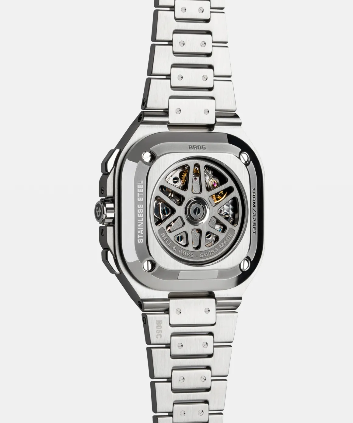 BR 05 chrono grey steel & gold