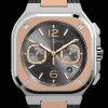 BR 05 chrono grey steel & gold